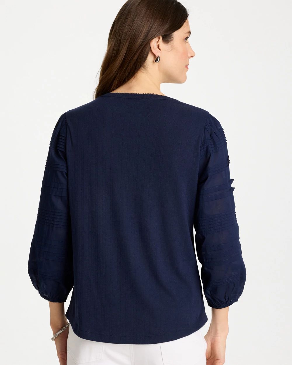 Pintuck Puff Sleeve Tee | Chico's